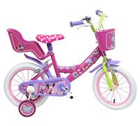 albri Bambina da 16 Pollici, Bicicletta Disney Minnie, Rosa