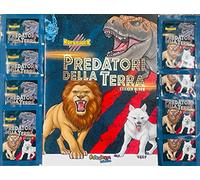 Album + 8 BUSTINE di Figurine (40 Figurine) Sticker Predatori della Terra SBABAM