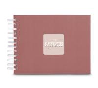 Album a spirale "Fine Art", 24 x 17 cm, 50 pagine bianche, colore: Terra