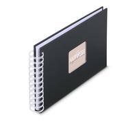 Album a spirale "Fine Art", 24 x 17 cm, 50 pagine bianche, New Black