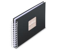 Album a spirale ""Fine Art"", 24 x 17 cm, 50 pagine bianche, New Black