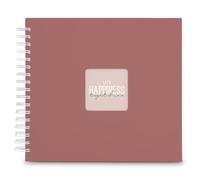 Album a spirale "Fine Art", 28 x 24 cm, 50 pagine bianche, colore: Terra