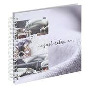 Album a spirale ""Relax"", 28 x 24 cm, 50 pagine bianche, Just Relax