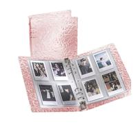 Album Binder - A5 Trading Card Holder Organizer For Photocards, Premium Archival Grade Safe, Secure Side Loading Pockets Acid Free Protection, Collectibles Display Case, Portable 40 Slot Pink