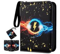 Album Carte Pokemon 4 Tasche, Raccoglitore Carte Pokemon, Album Porta Carte Collezionabili con Zip 440 Tasche 55 Pagine