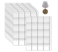 Album da Collezione per Monete, per Regali di Capodanno, Portatile e Trasparente per francobolli, Carte da Collezione e valuta