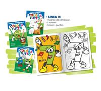 Album da Colorare Blasetti - A4 - Dinosauri e Numeri - 120 g - 6243 (Assortiti C