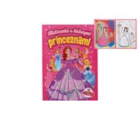 Album da colorare con bellissime principesse con adesivi