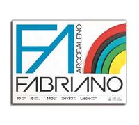Album Arcobaleno - 24x33cm - 10 fogli - 140gr - 5 colori - Fabriano