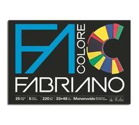 Album da disegno colorato monoruvido Fabriano Colore - 462784 Album colorato monoruvido da disegno 33 X 48 cm con 25 fogli da 220 g/mq di colori assortiti in confezione da 1 Pz.