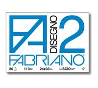 Album da disegno Fabriano F2 collato 1 l riquadrati - 06201534