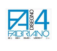 ALBUM DA DISEGNO FABRIANO F4 LISCIO 33x48 - Grammatura 220gr
