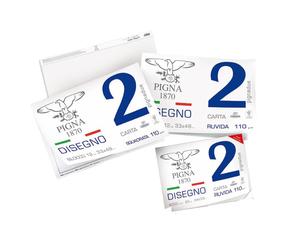 Album da Disegno Pigna 2 - 24x33 cm - Ruvido - 110 g - 0220014OR (Bianco Conf. 1