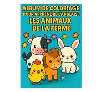 album de coloriage pour apprendre l'anglais : les animaux de la ferme