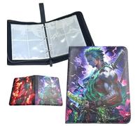 Album di Carte Collezionabili, Raccoglitore Carte per Minnecraft 4 tasche 50 Pagine Libro Porta Carte, Raccoglitore Carte Album Carte Compatibile con 400 Carte Album Cartella da Collezione (B)
