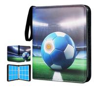 Album di carte in PU con 4 tasche, impermeabile, 50 pagine, perfetto per la raccolta di carte da gioco, album di carte da calcio