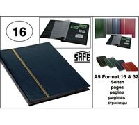 Album Di Francobolli A5 Blu 16 Pagine Nere SAFE 141-4
