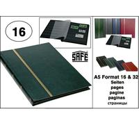 Album Di Francobolli A5 Verde 16 Pagine Nere SAFE 141-3