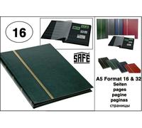 Album Di Francobolli A5 Verde Con 16 Pagine Nere Safe 141-3