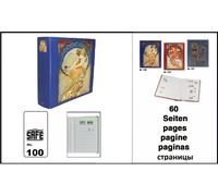 Plugin Retrò classificatore album francobolli Blu Scuro 60 Bianco Lati Safe 100