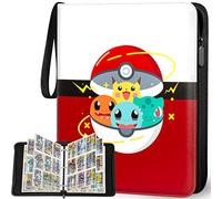 Album di raccolta per carte Pokemon, 50 pagine, 900 carte, capacità - album da collezione con cerniera, raccoglitore per carte di credito, quaderno da collezione, materiale PU, superficie impermeabile