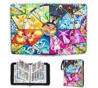 Album di raccolta per carte Pokemon, 50 pagine, capacità 400 carte, album da collezione, con cerniera, portatile, impermeabile, in poliuretano, per quaderni di collezione, regalo per bambini (YB4)