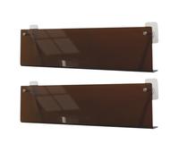 Album Display Shelf - Clear Wall Organizer for Space Saving Decor | Transparent Acrylic with Strong Adhesive Mount, No Drill Storage Rack, Record Book Magazines Stand for Home Interior Styling