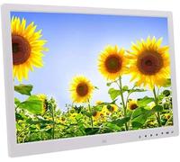 Album Elettronico Digitale con Pulsante A Sfioramento da 17 Pollici Hdmi HD 1080p Display A Parete Macchina per pubblicità Video Supporto USB E Scheda SD, White,Black, White
