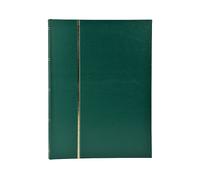 Exacompta 26151e - francobolli Album Fotografico in Mezza Pelle, 48 Pagine, 22.5 x 30.5 cm, Nero