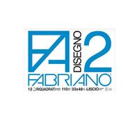 Album F2 - 33 x 48 cm - 12 fogli - 110 gr - liscio squadrato - collato - Fabrian
