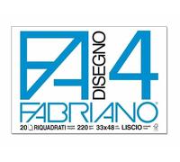 Album Fabriano F4 Liscio Riquadrato A3 33x48 20 Fogli per Disegno Scuola Ufficio