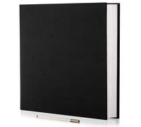 Album fai da te con pagine autoadesive, scrapbook magnetico con copertina in lino, comprensivo di penna in metallo e set di accessori fai da te, 40 pagine, dimensioni 28x27 cm, per foto 9x13, 10x15, 1