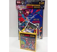 ALBUM FIGURINE INTO THE MARVEL UNIVERSE + SCATOLA BOX 36 BUSTINE PANINI