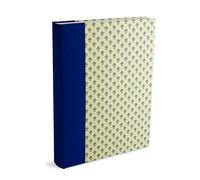 Album Foto 23x30 Carta Varese Blu con Decori in Oro e Dorso in Cotone Blu, 60 Pagine con velina