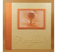 ALBUM FOTO FOTOGRAFICO 33x33 50PAG REGALO CRESIMA O PRIMA COMUNIONE NOME CALICE