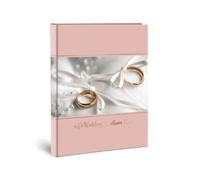 Album Foto Matrimonio Fedi 30 Fogli in Cartoncino Colore Rosa Antico