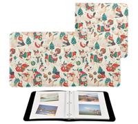 Album fotografici di Natale con bulldog francese, color crema, pagine autoadesive per foto di tutte le dimensioni, 10 x 15 cm, 12 x 17 cm, 15 x 20 cm