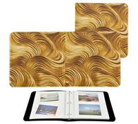 Album fotografici in velluto dorato, pagine autoadesive, 10 x 15 cm