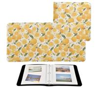 Album fotografici per album fotografici, album fotografici per immagini di tutte le dimensioni, pagine autoadesive con limoni in legno, acquerelli, 10 x 15 cm, 12 x 17 cm, 15 x 20 cm