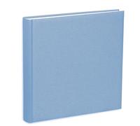 Album Fotografico 31X31 80 pagine con velina Copertina in tessuto, cotone celeste