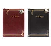 Album fotografico - 40 pagine autoadesive, rosso e nero