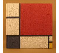ALBUM FOTOGRAFICO 400 FOTO 10X15 MONDRIAN ART 30X30 50fogli INTERNO NERO DESIGN