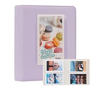 Album fotografico 64 buste per Fujifilm Instax Mini 7s 8 8+ 9 25 50s 70 90 Polaroid Snap PIC-300 HP Sprocket Mini Film 3 buste. (Viola)