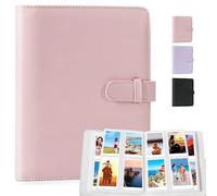 Album Fotografico a 128 Tasche, Album Foto Per 3 Inch Film Fujifilm Instax Mini 9/Mini 8 / Mini 25 / Mini 11 / Mini Link Drucker/Share Sp-1-Drucker, Polaroid Snap Pic-300 / z2300 (Rosa)