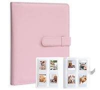 Album Fotografico a 256 Tasche per Fotocamera istantanea Fujifilm Mini LiPlay 11 12 9 8+ 8 7S, Supporto per Polaroid Raccoglitore di fotocard per Stampante (Rosa)