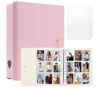 Album fotografico A4 per Instax Mini 11 12 9 8+ 8 7+ pellicola LiPlay, per stampante fotografica Polaroid SnapTouch PIC-300 Z2300 2x3, per Kpop Card (Rosa)