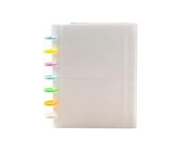 Album fotografico con 4 tasche, raccoglitore ad anelli da 3 pollici, collezione di carte Star Chaser Idol con clip a forma di cuore(Transparent 20Pages)