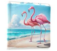 Album fotografico con pagine autoadesive, 10 x 15 cm, 12 x 17 cm, 5 x 7 cm, 15 x 8 cm, album per foto, album dei ricordi per viaggi, anniversari, matrimoni, acquerelli, fenicotteri rosa, foglia di tè,