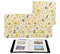 Album fotografico con ricamo ape, farfalle, fiori, acquerelli, album fotografici per tutte le dimensioni, pagine autoadesive, 10 x 15 cm, 12 x 17 cm, 15 x 20 cm