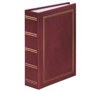 Album fotografico con tasche ""Londra"", per 200 foto 9 x 13 cm, bordeaux